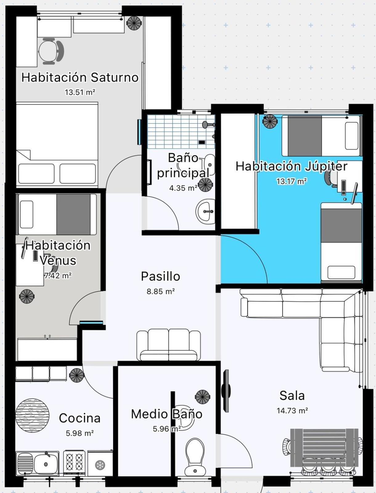 A Habitaciones Bmr Meksika Dış mekan fotoğraf